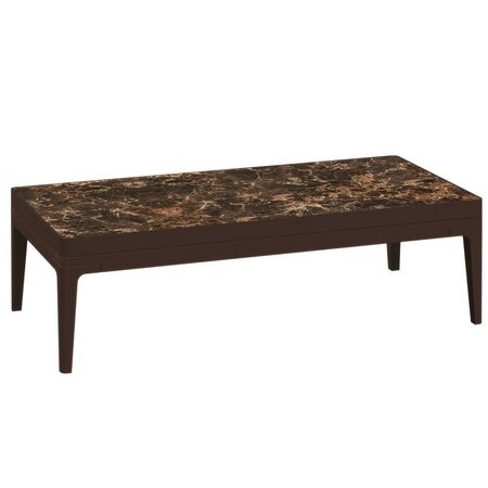 Gloster Grid Small Coffee Table Ceramic - Outdoor Kleiner Couchtisch aus Keramik Java / Emperor Ceramic