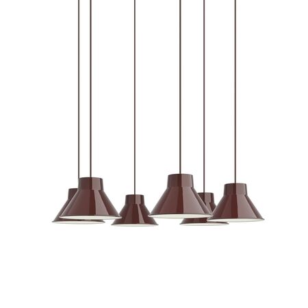 Muuto Muuto Top Pendant Cluster - Pendelleuchte Deep Red