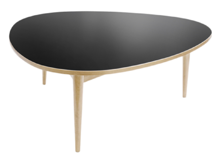 Tiefer Dreirundtisch von Max Bill 