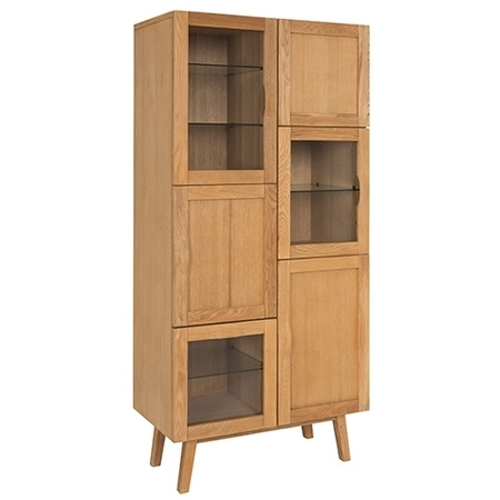 Hans K Rainbow Vitrine Oak Oiled
