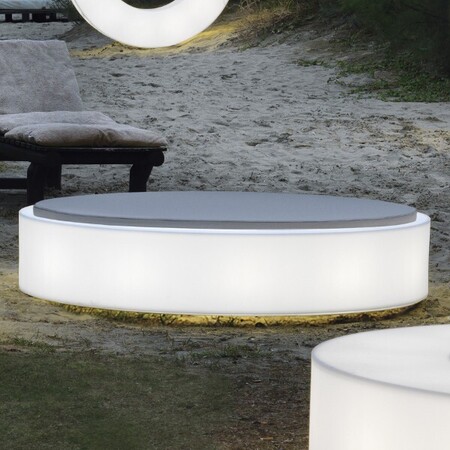 Modoluce Atollo D100 Beleuchteter Sitz mit Kissen (Basic Beine)