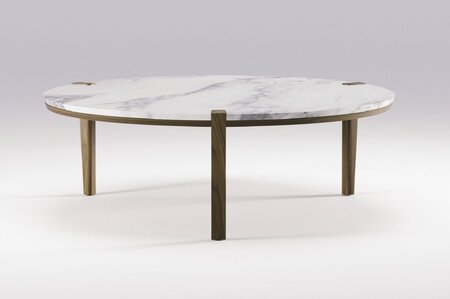 Wewood Corner-Runder Couchtisch