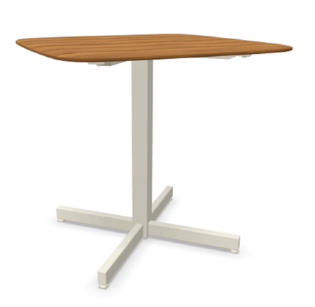 Shine Tisch quadratish Tischplatte Teak 79x79 von Emu