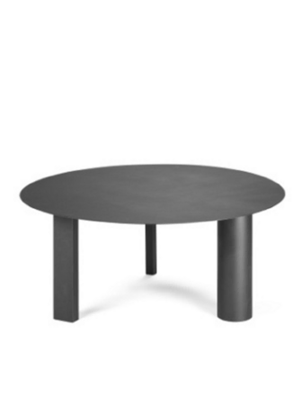 Serax Side Table L Black Tubes - Couchtisch ⌀70cm x H 29,5cm