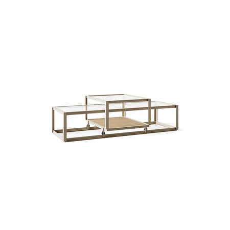 Pastoe Tangled Coffee Table Taupe (RAL 7006) / Eichenfurnier natur, Medium