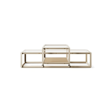 Pastoe,Tangled Coffee Table,Taupe (RAL 7006) / Eichenfurnier natur,Medium,Beistelltisch