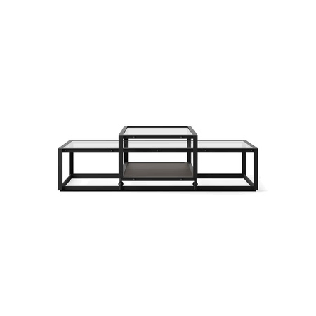 Pastoe Tangled Coffee Table Schwarz (RAL 9005) / Eichenfurnier dunkelbraun, Medium