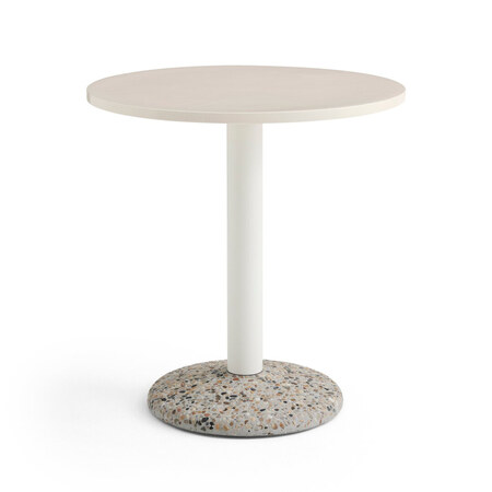 HAY Hay Ceramic Table Ø: 70 cm, Warm White