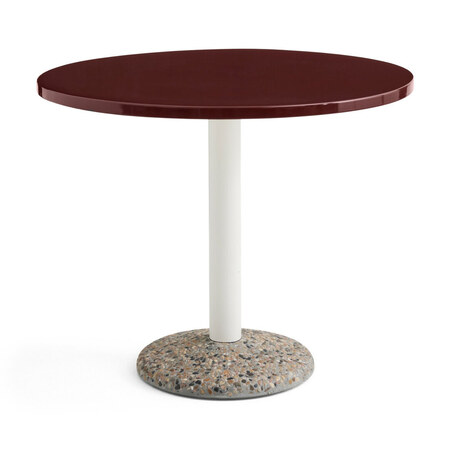 HAY Hay Ceramic Table Ø: 90 cm , Bordeaux