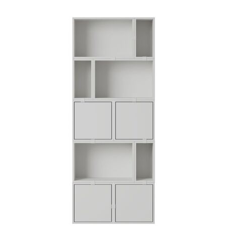 Muuto Stacked Storage System von Muuto  Grey, Konfiguration 8