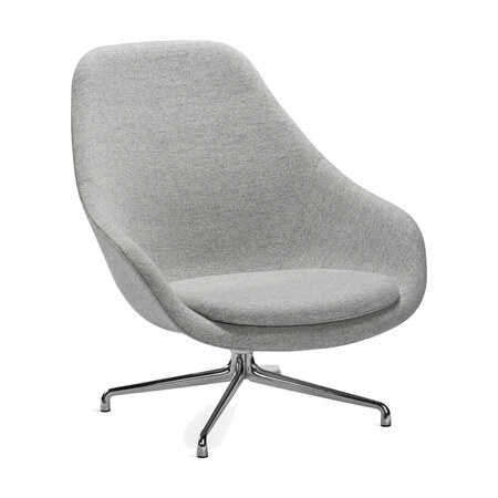 HAY Hay AAL 91 Lounge Chair 130 - Hallingdal, Aluminium poliert