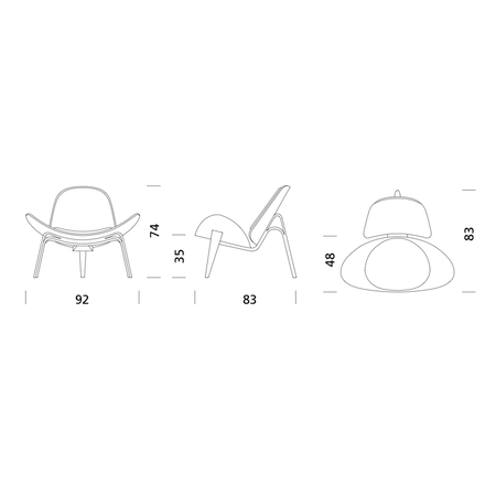 Skizze Shell Chair CH07 Carl Hansen