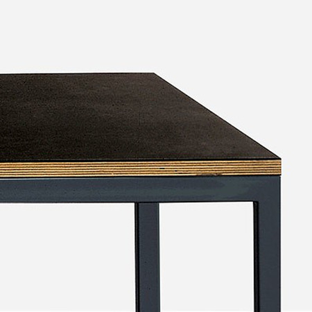Lehni Schlanker Tisch von 'Lehni' 150 x 75 cm / Höhe 72 cm, Schwarz