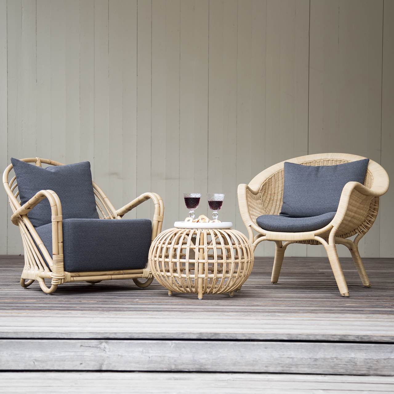  Sessel Madame aus Rattan von Sika Design