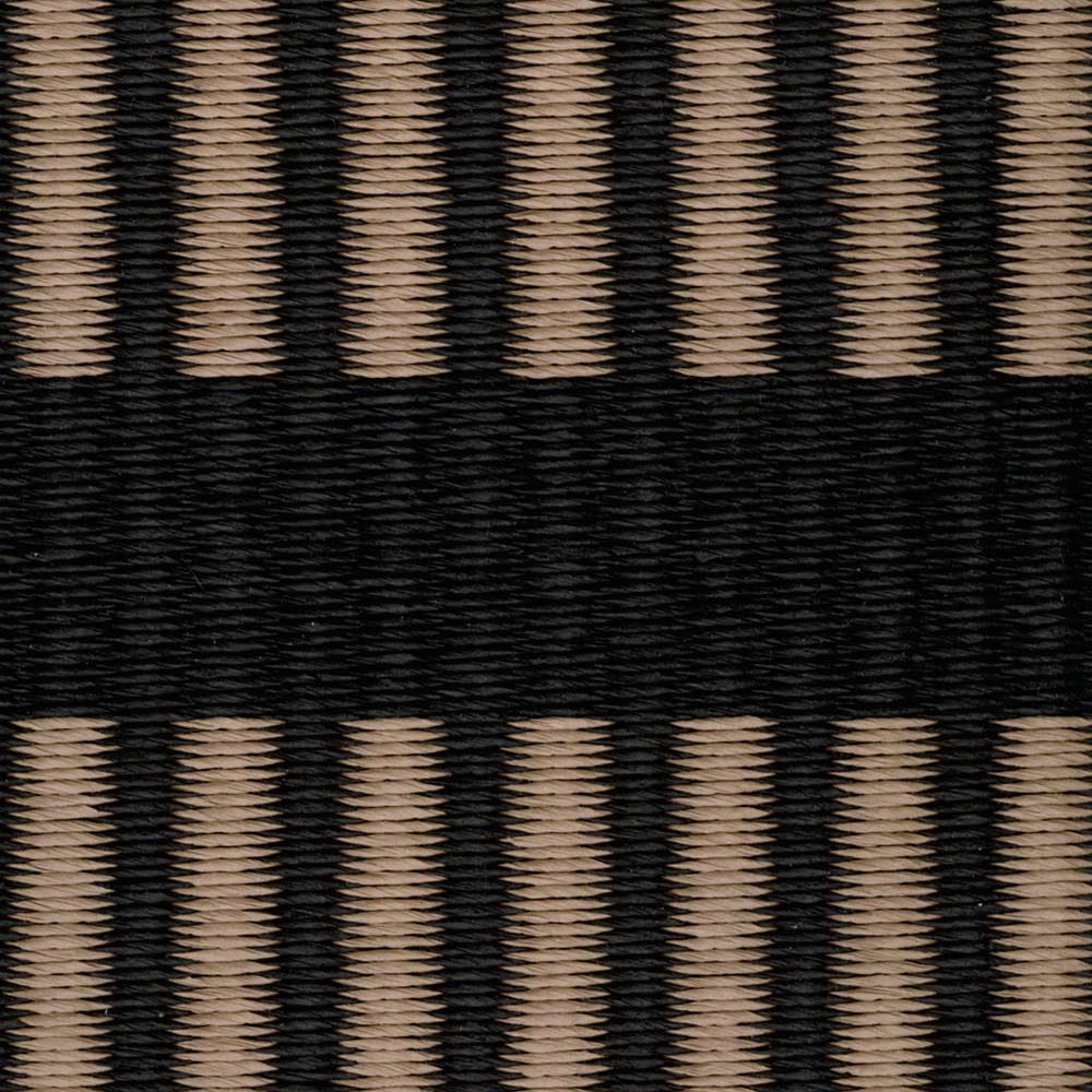 Teppich Cuf Stripe Schwarz-Antik