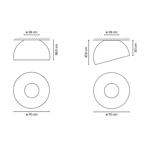 Leuchte Duo Gross Oval Vibia