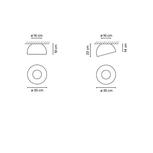 Leuchte Duo Oval Vibia