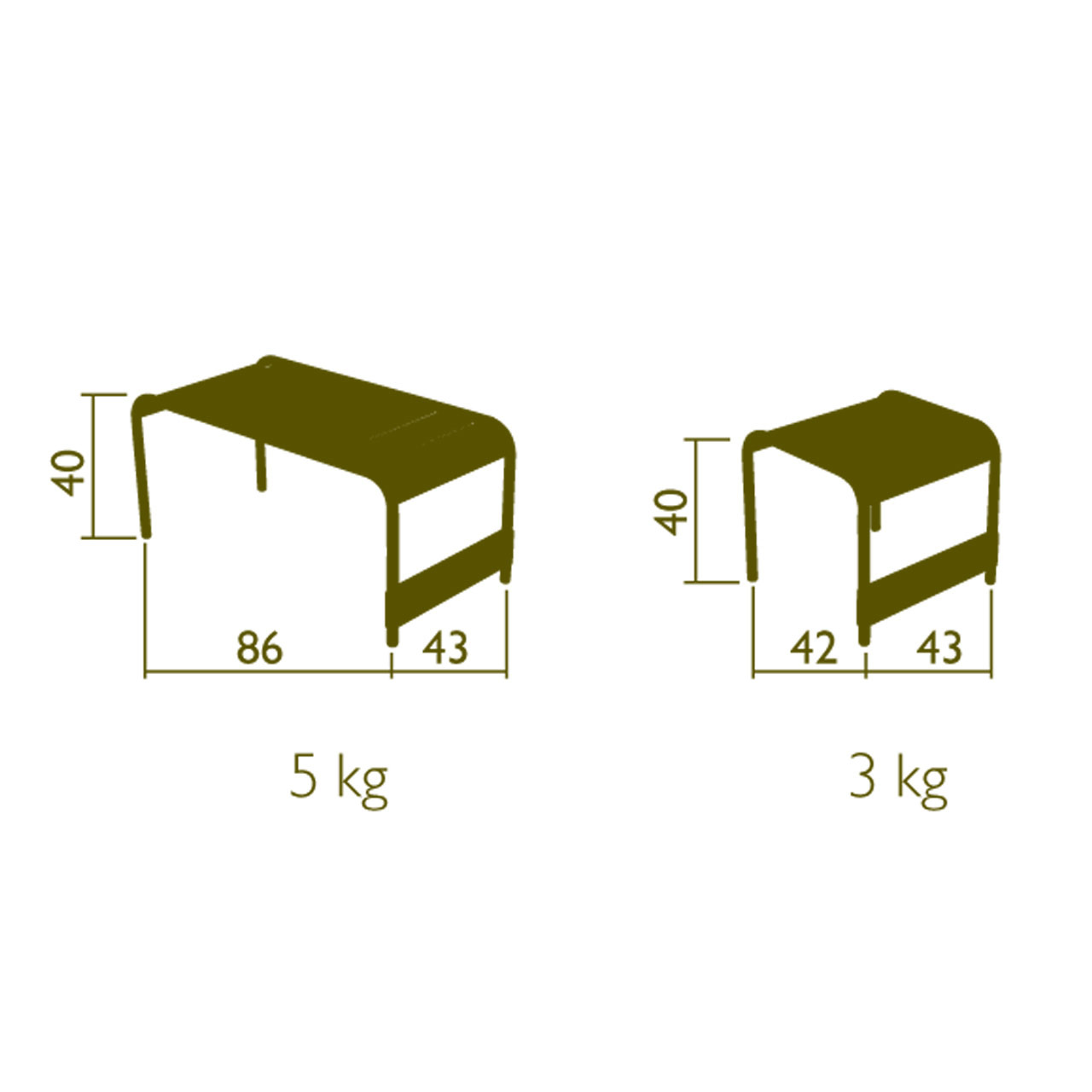Hocker Luxembourg Fermob
