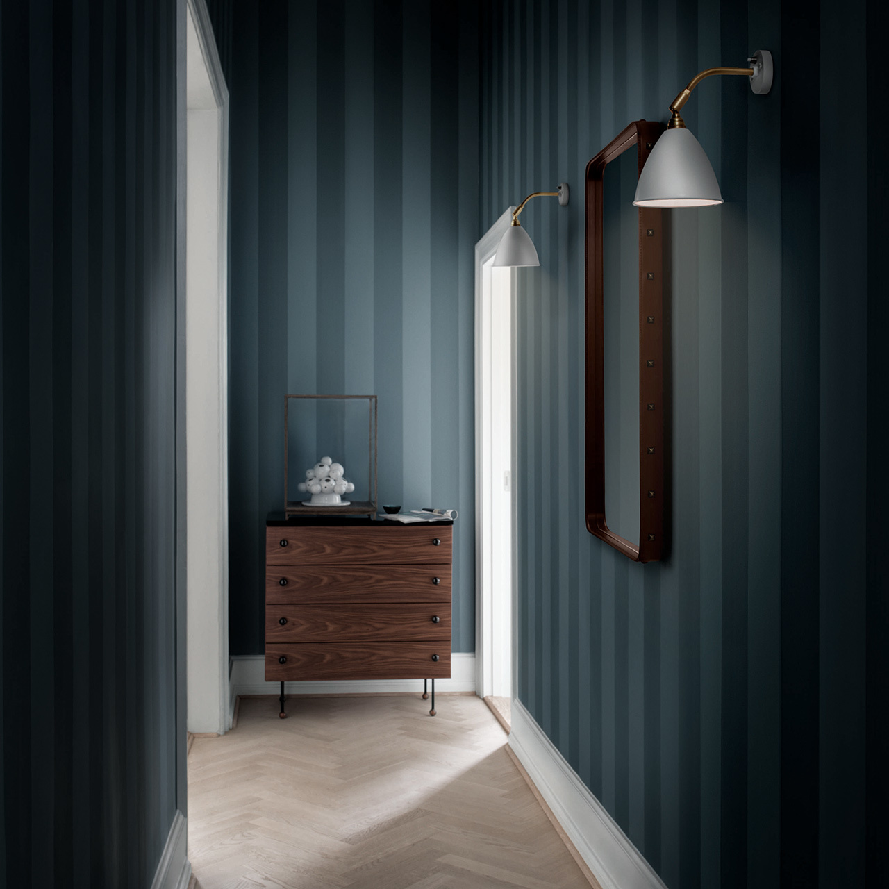 Wandleuchte Bestlite BL7 mit Chromgestell