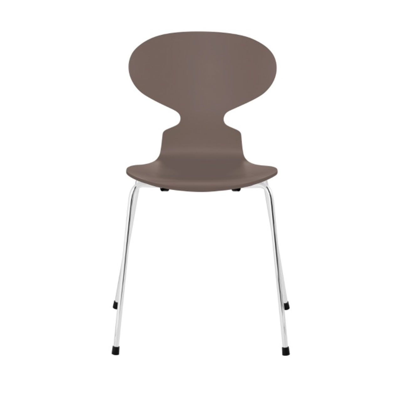 Fritz Hansen Stuhl 'Ant'  Chrom ,  Deep Clay 140,  43 cm 