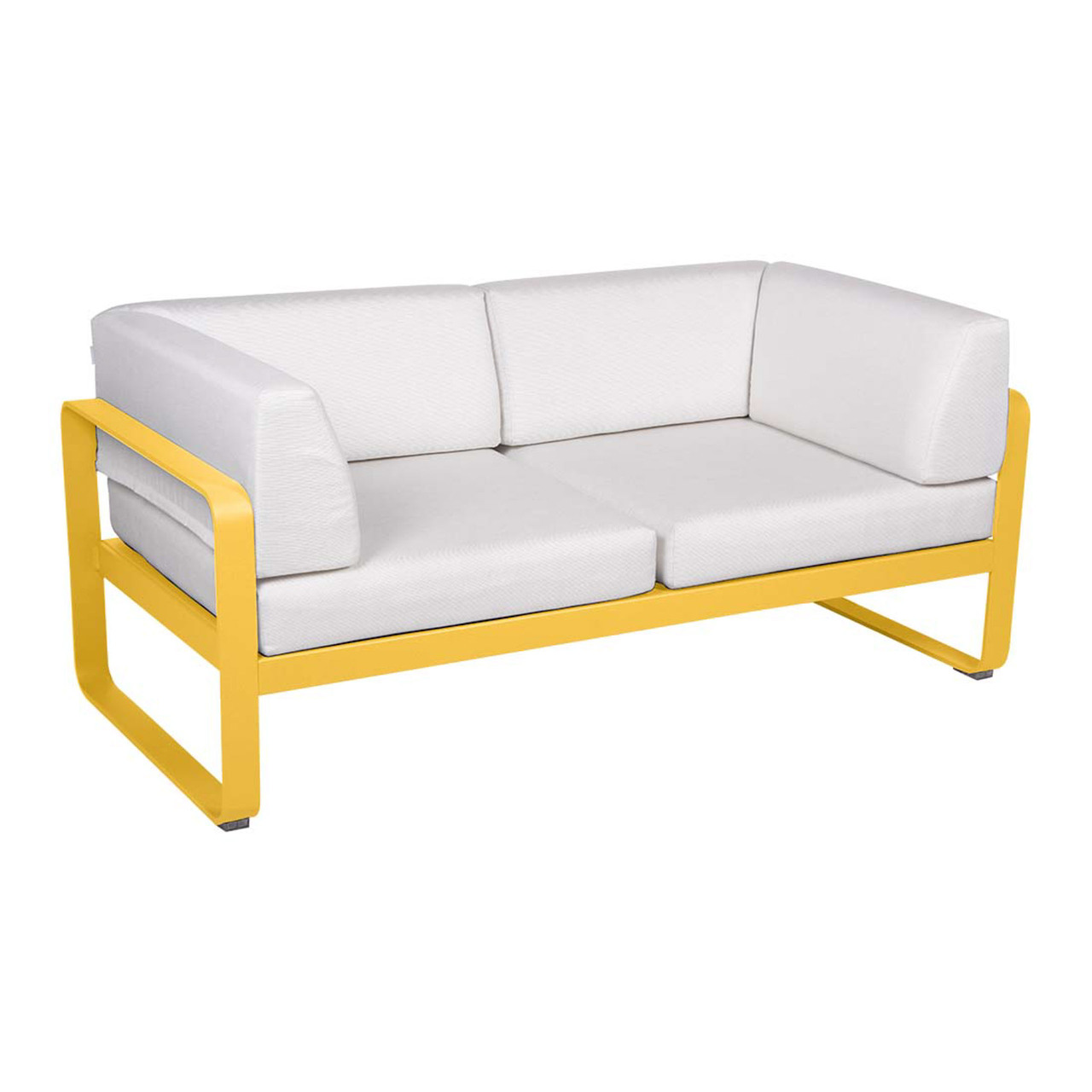 Fermob 2-Sitzer Club-Sofa 'Bellevie'  Honig 73,  Grauweiss 81