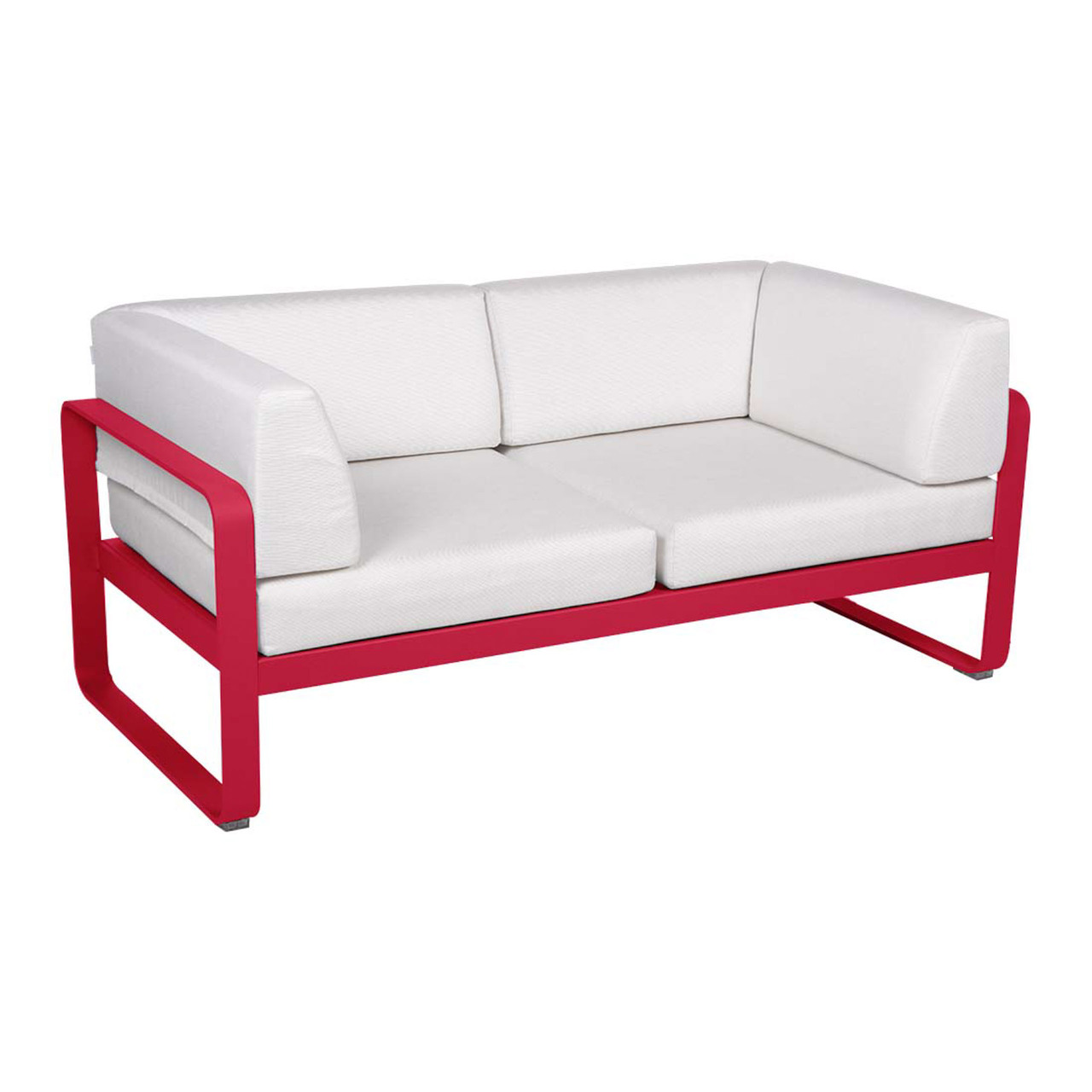Fermob 2-Sitzer Club-Sofa 'Bellevie'  Rose Praline 93,  Grauweiss 81