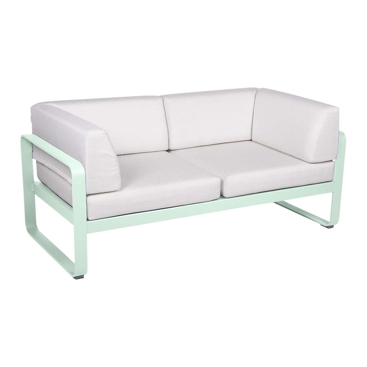 Fermob 2-Sitzer Club-Sofa 'Bellevie'  Gletscherminze A7	,  Grauweiss 81