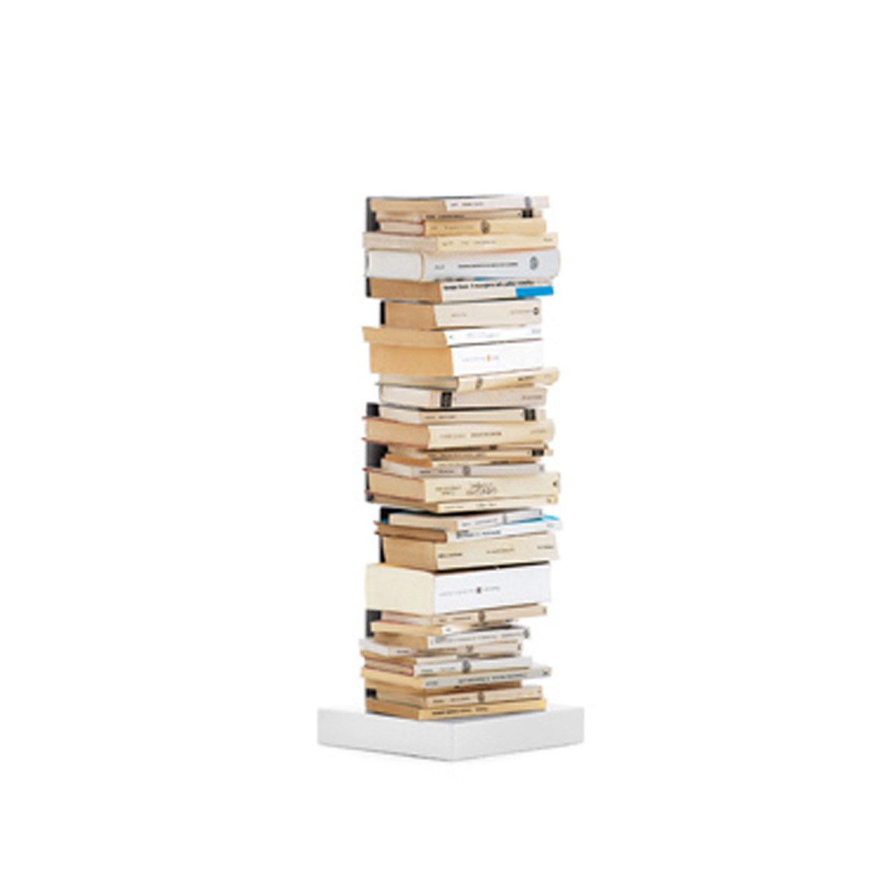Opinion Ciatti  Bücherturm 'Ptolomeo'   75 cm,  Weiss / Basis Weiss