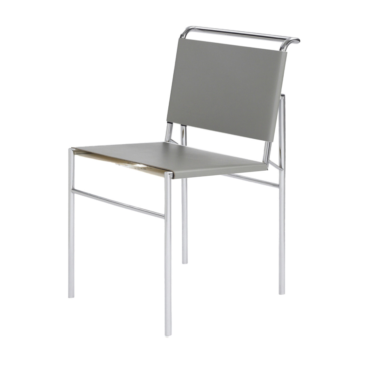 Classicon 'Roquebrune' Chair  Chrom,  Grau