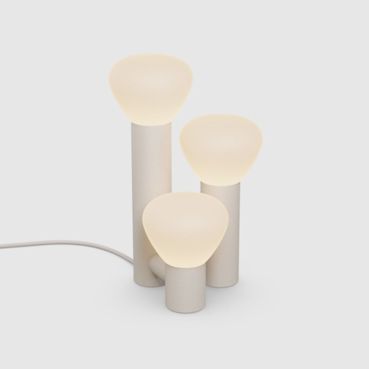 Lambert & Fils Tischleuchte 'Parc 06'  Beige,  Hand-Schalter