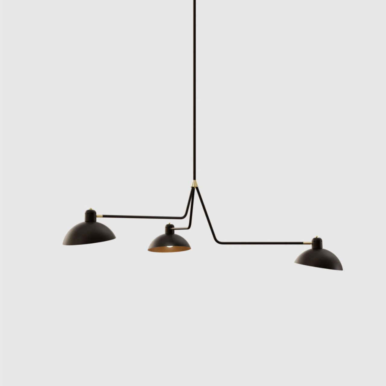 Leuchte Waldorf Suspension Triple Lambert&Fils
