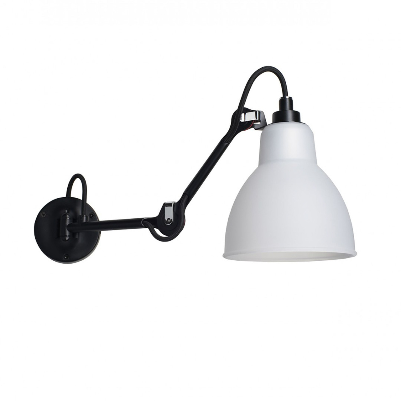 DCW Éditions Wandleuchte 'Lampe Gras N°204'  Schwarz-Polycarbonate