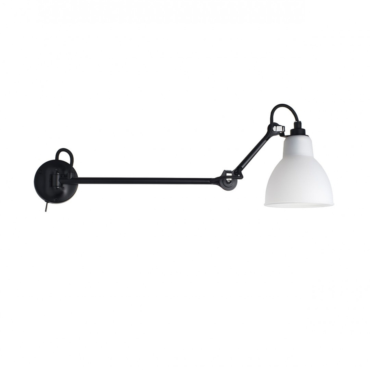 DCW Éditions Wandleuchte 'Lampe Gras N°204 L40'  Schwarz-Polycarbonate