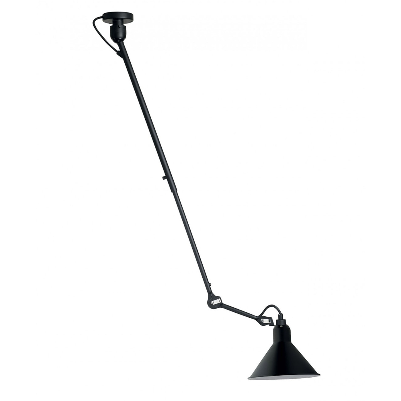 DCW Éditions Kegelförmige 'Lampe Gras N°302'   Schwarz-Schwarz,  Kegelförmig