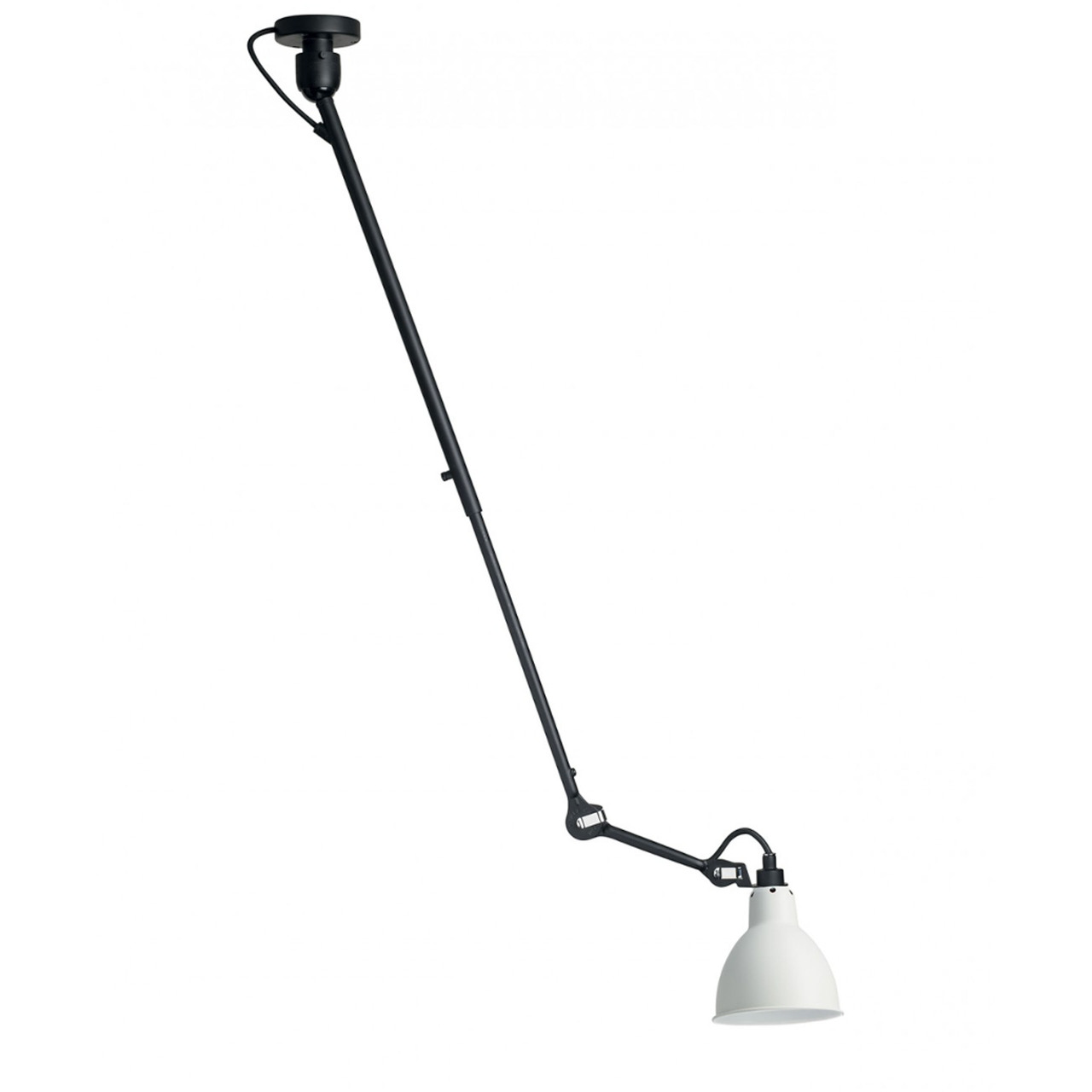 DCW Éditions Runde 'Lampe Gras N°302'  Schwarz-Weiss,  Rund