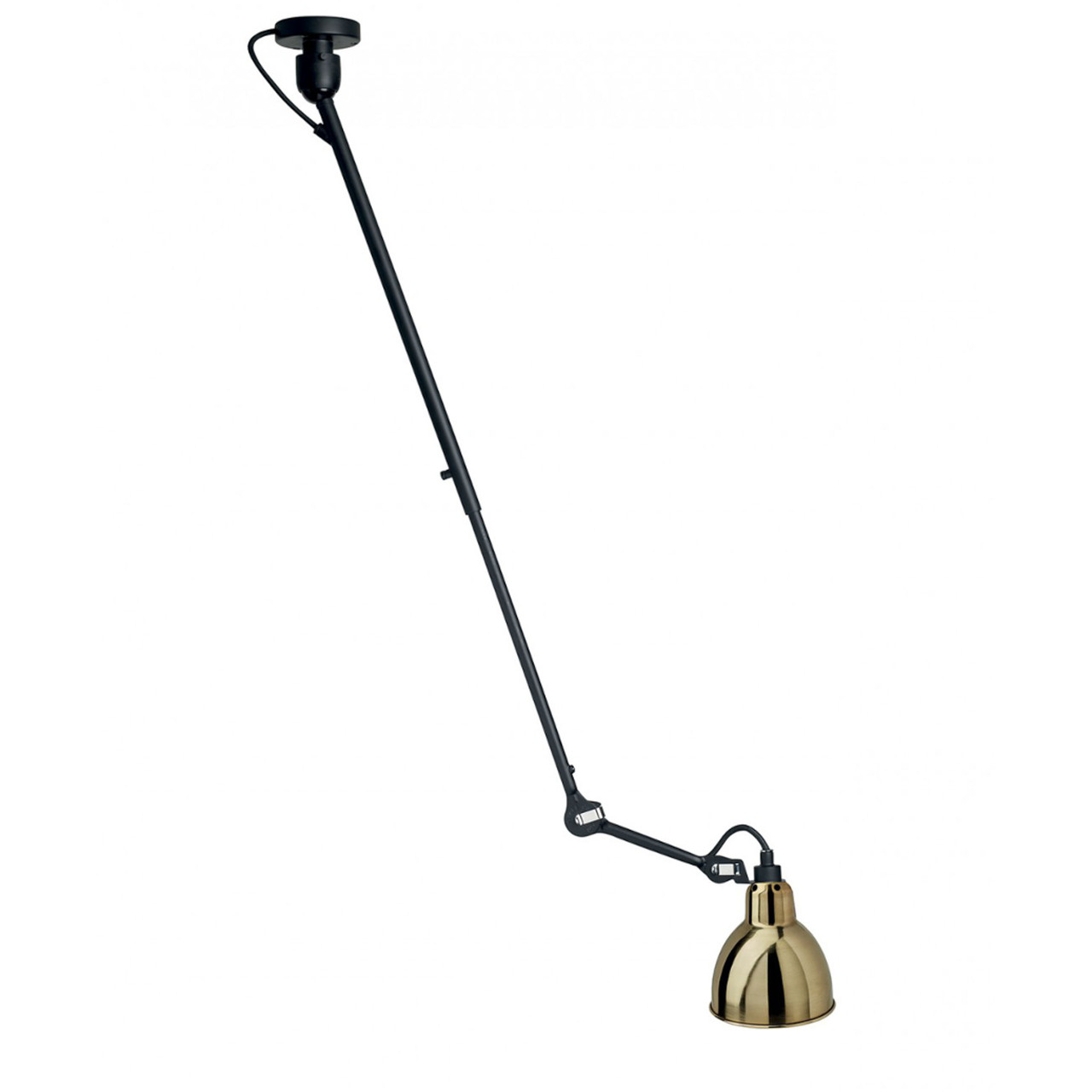 DCW Éditions Runde 'Lampe Gras N°302'  Schwarz-Gold,  Rund