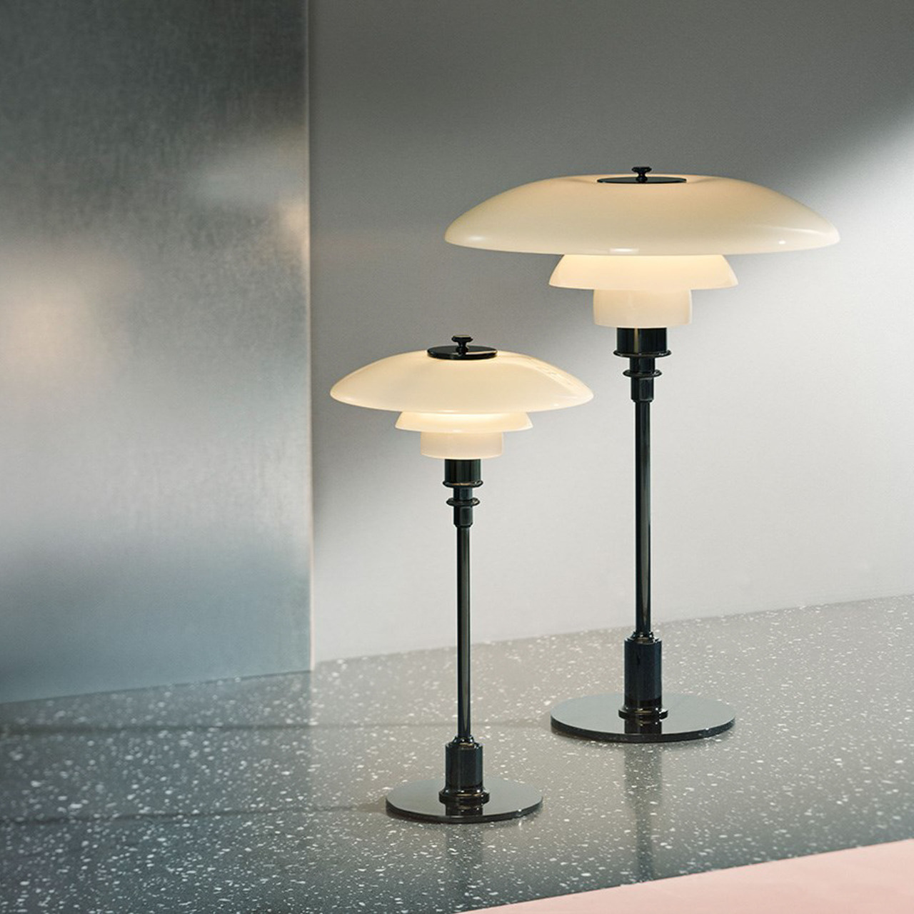 Tischleuchte Glas 'PH 41⁄2-31⁄2'