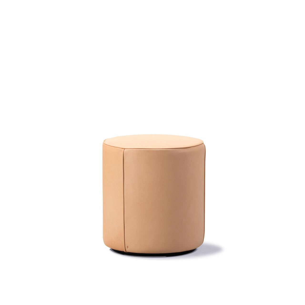 Fredericia Pouf 'MONO' Ø 39 cm / H: 43 cm, Natural (90) / Vegeta