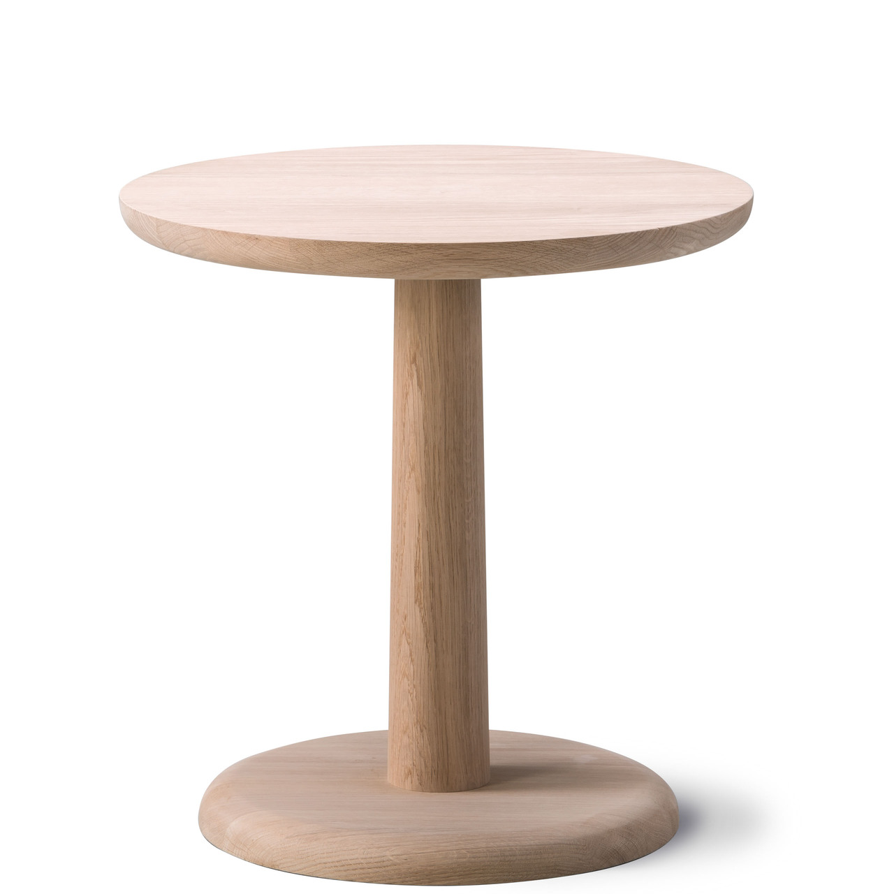 Fredericia Beistelltisch 'Pon' Ø: 45 cm	, Eiche geseift