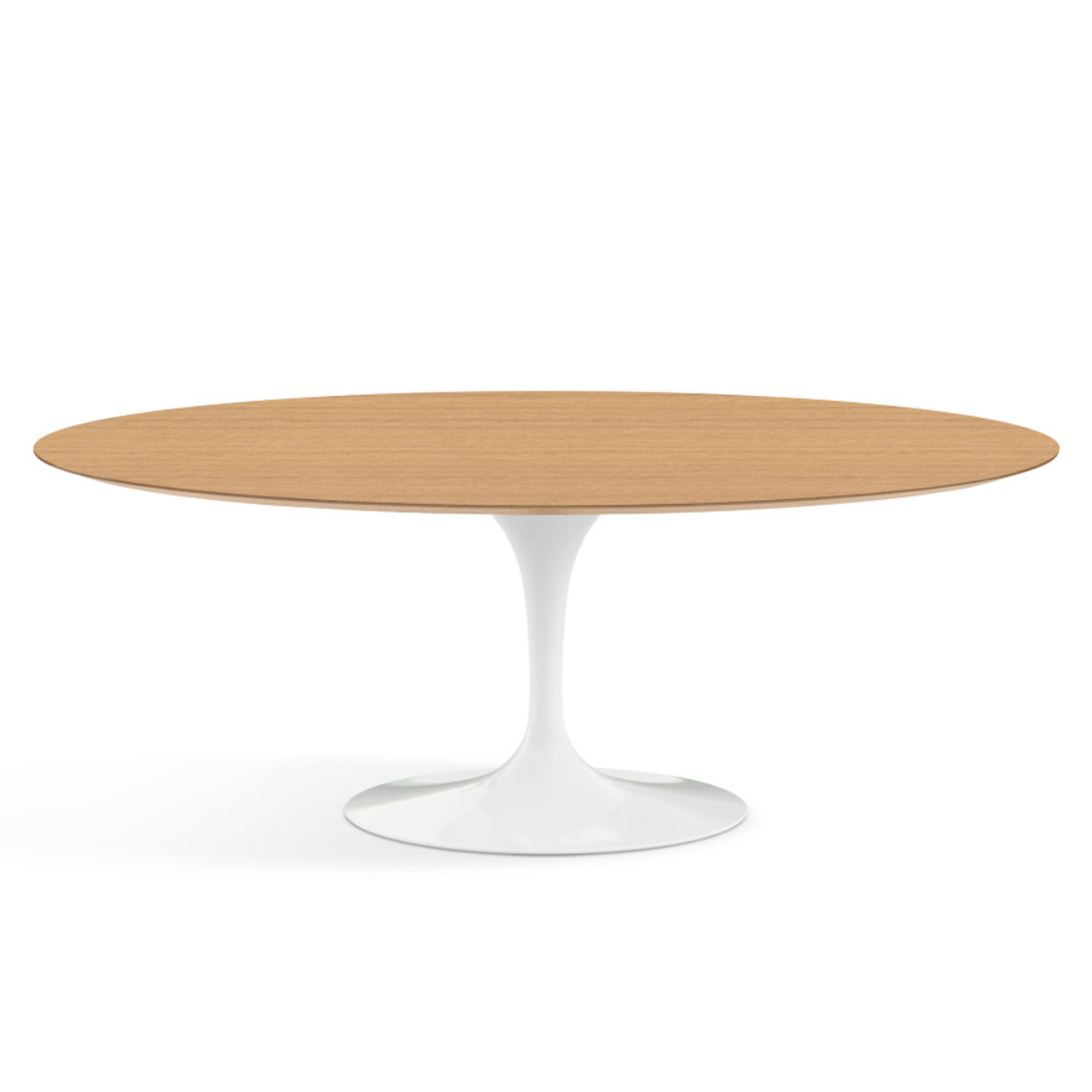 Knoll International Esstisch 'Saarinen' Eiche natur, Weiss, L: 198 cm