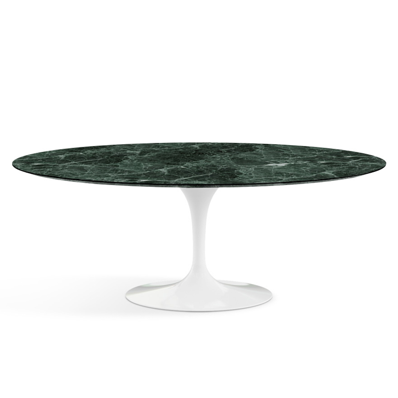 Knoll International Esstisch 'Saarinen' Marmor Verde Alpi , Weiss, L: 198 cm