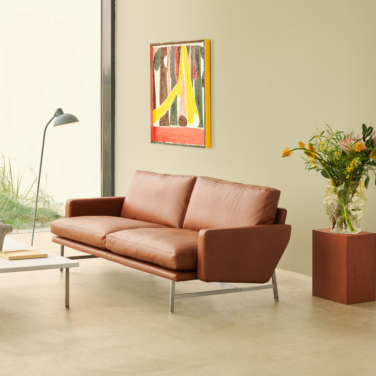 Sofa 'Lissoni' in Leder