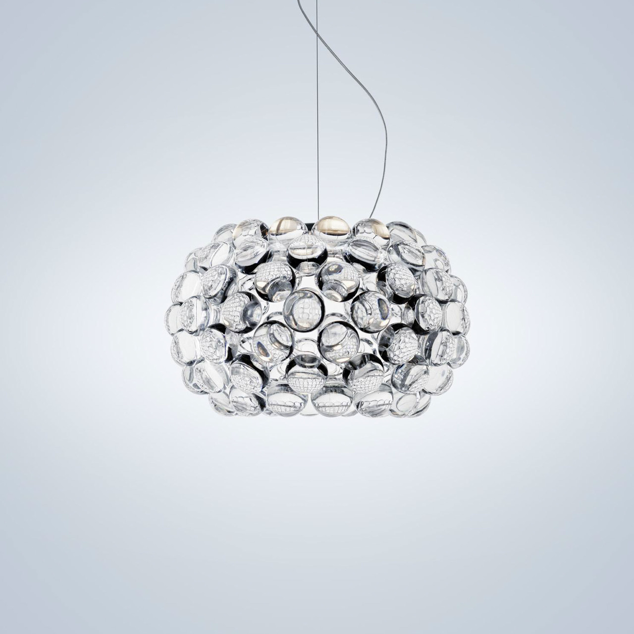 Foscarini Caboche Plus piccola Ohne Dimmer, Transparent, Klein