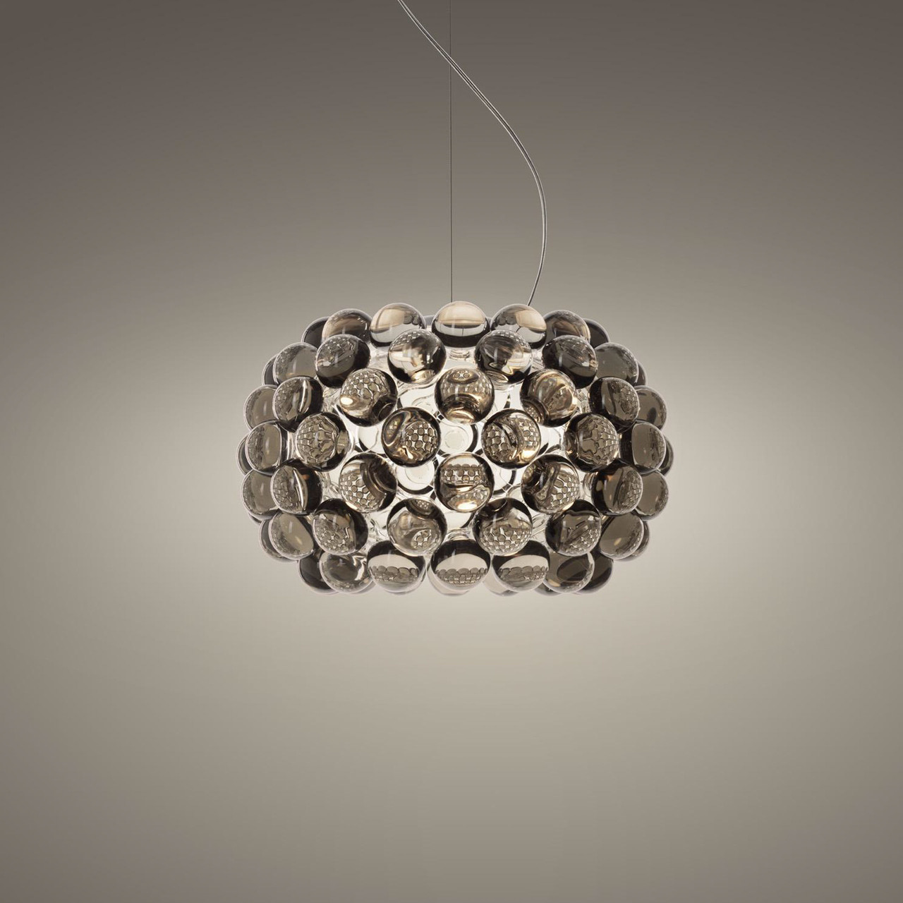 Foscarini Caboche Plus piccola Ohne Dimmer, Grau, Klein