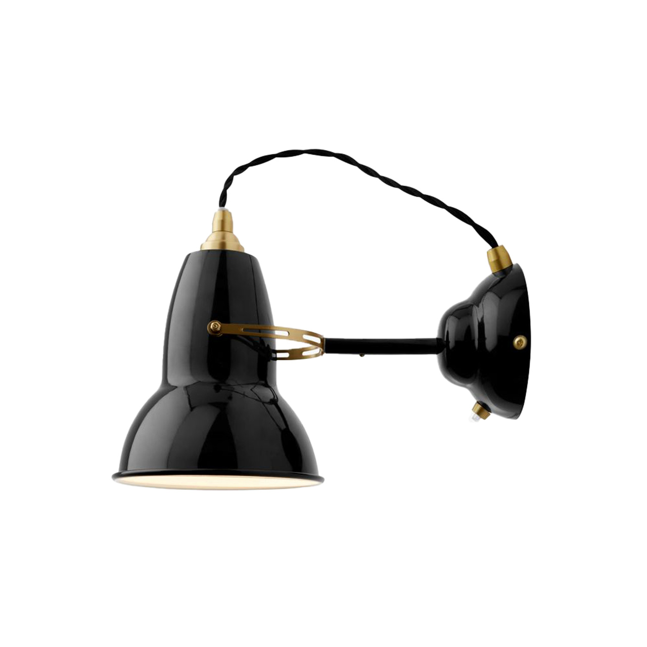 Anglepoise Wandleuchte 'Original 1227 Brass'  Tiefschwarz