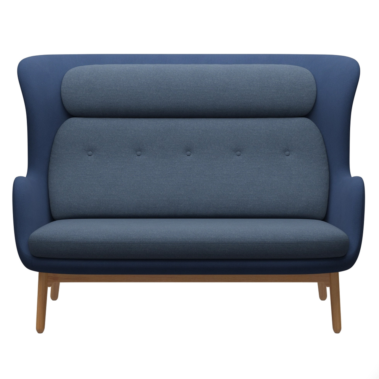 Fritz Hansen Sofa 'Ro' Blau - Schale: FIO791 / Kissen: FIO771