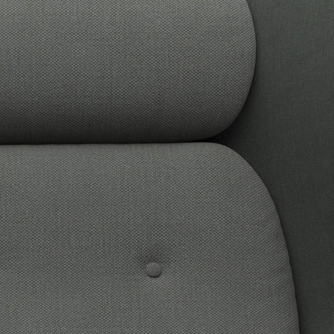 Fritz Hansen Sofa 'Ro' Dunkelgrau - Schale: FIO391 / Kissen: FIO371