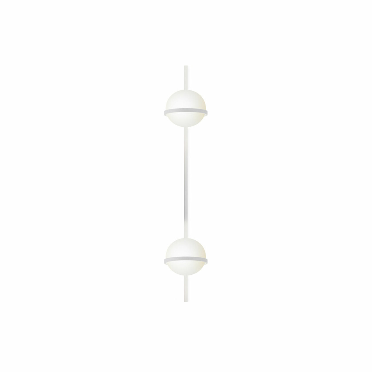 Vibia Wandleuchte 'Palma' Weiss, 2 Leuchtkugeln