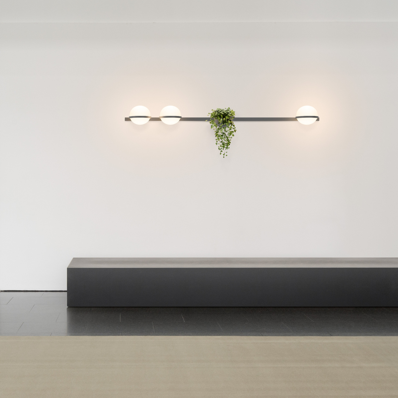Vibia Waagerechte Wandleuchte 'Palma' 