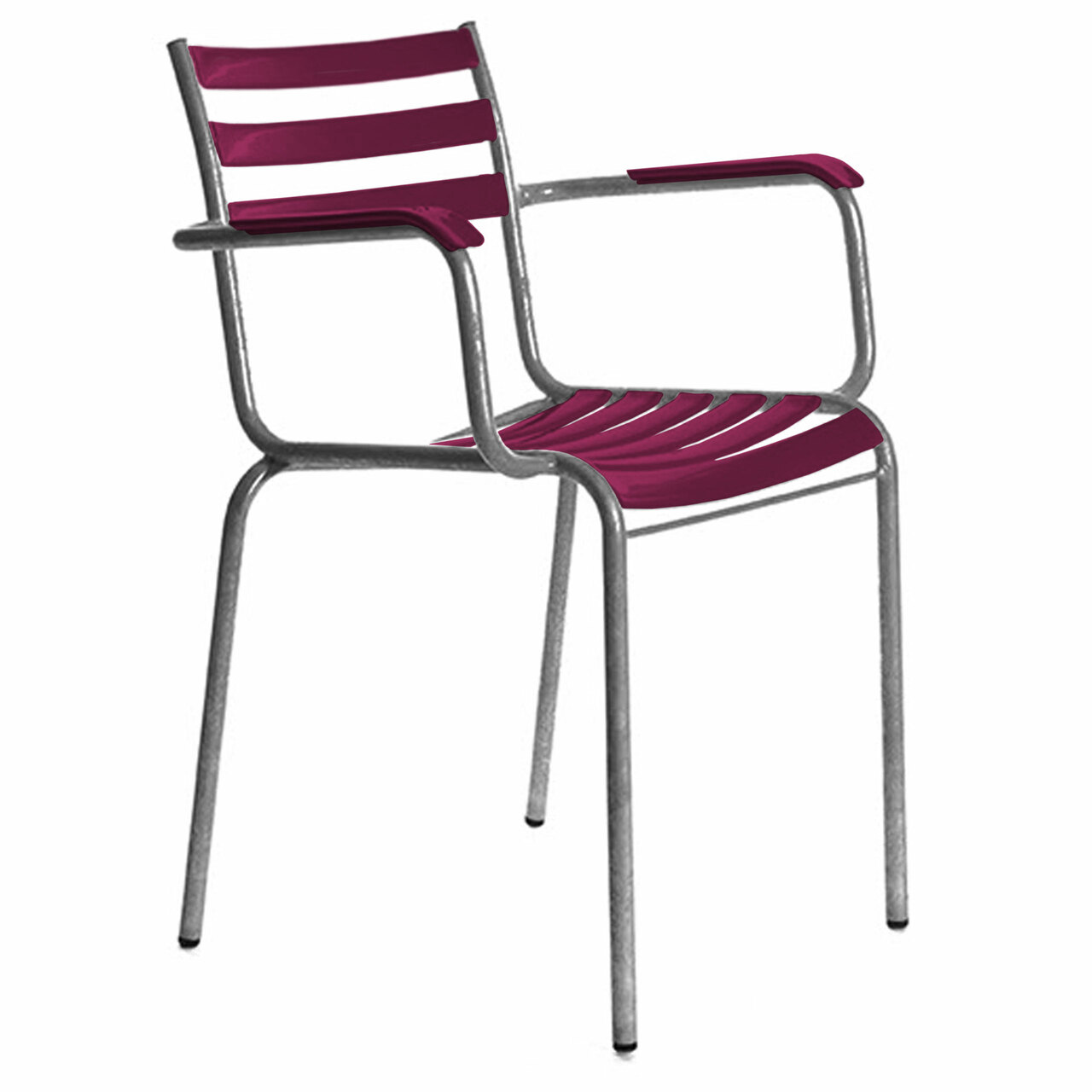 Manufakt Armlehnstuhl 'Bättig 7a' Bordeauxviolett - RAL 4004
